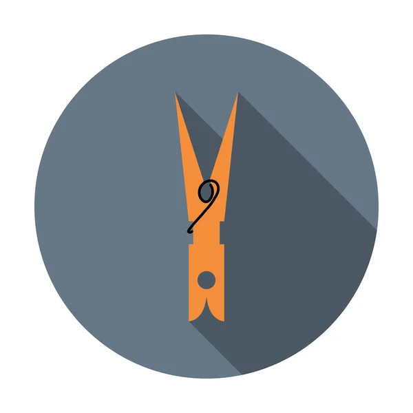 Ikona ilustracja clothespin — Wektor stockowy