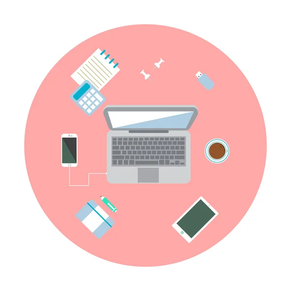 Yaratıcı office çalışma alanı