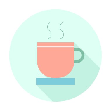 sıcak kahve illüstrasyonu