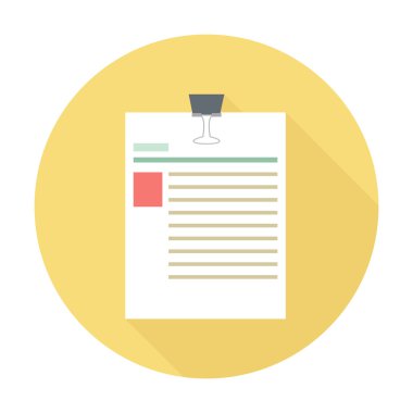 Raptiye ile belge simgesi