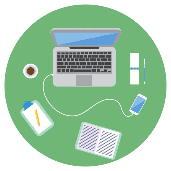 Yaratıcı office çalışma alanı