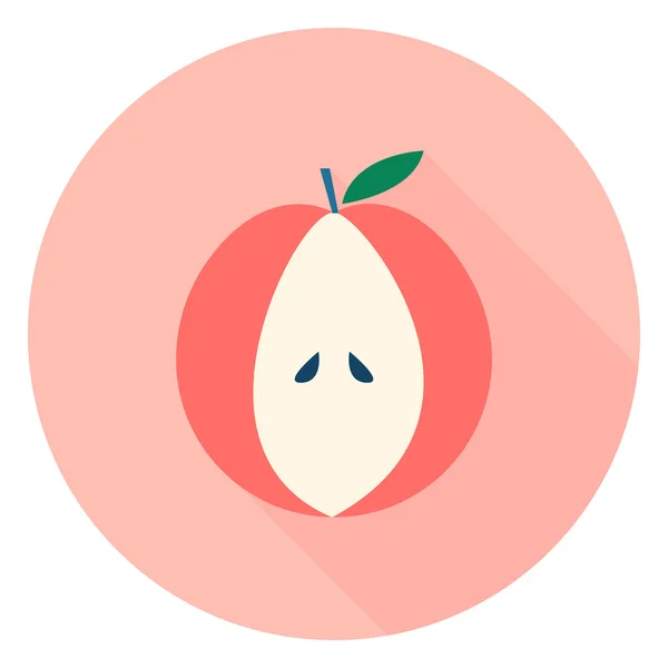 Illustration zum Apfel-Symbol — Stockvektor