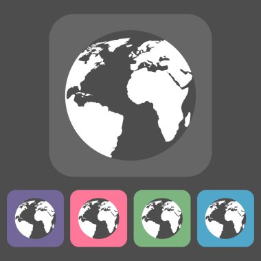 Küre öğeleri simgeler koleksiyonu