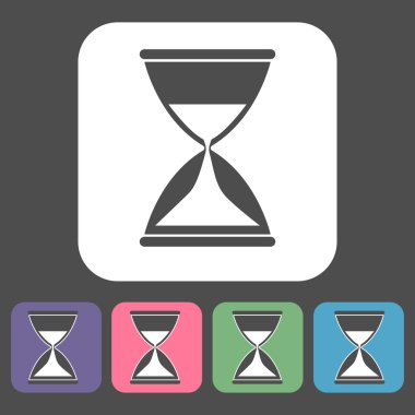 kum saati öğeleri simgeler koleksiyonu