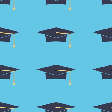 Mezuniyet kapaklar seamless modeli.