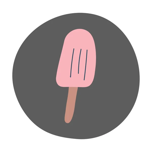 Sabroso icono de helado — Archivo Imágenes Vectoriales