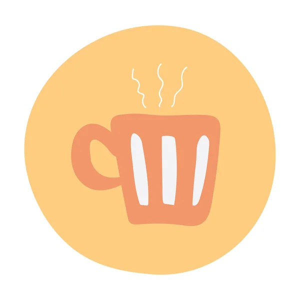 Ikona gorącej kawy — Wektor stockowy