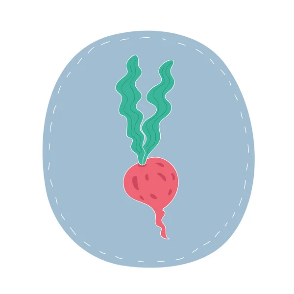 Radish abstract icon — 图库矢量图片