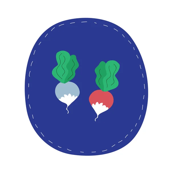 Radish vegetables abstract icon — Wektor stockowy