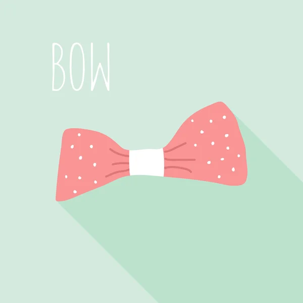 Cute red bow icon — 스톡 벡터