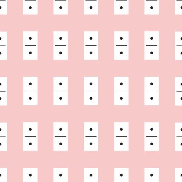 Domino seamless pattern — Stock Vector