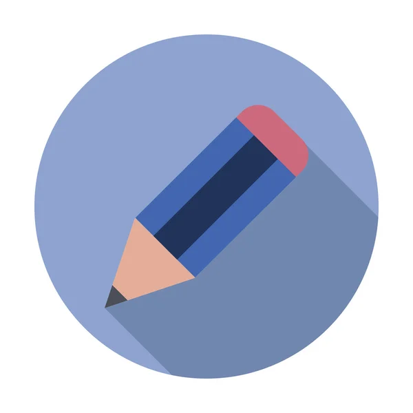 Illustration mit Bleistift-Symbol — Stockvektor