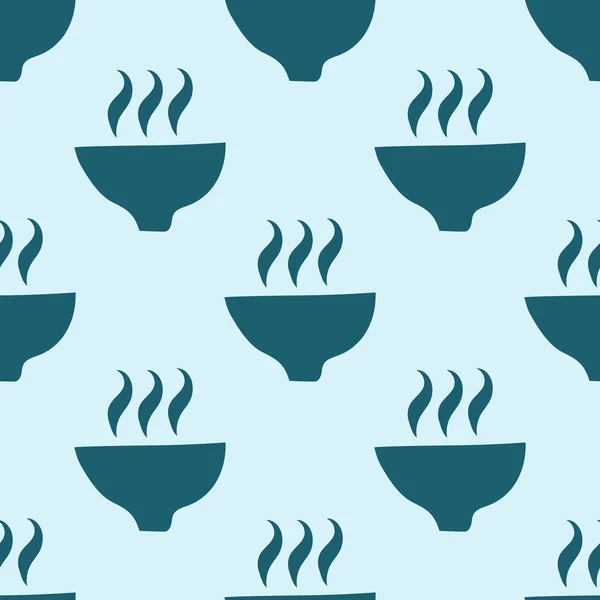 Heißer Kaffee nahtloses Muster — Stockvektor