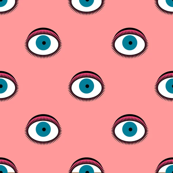 Seamless pattern with eyes. — Stock Vector