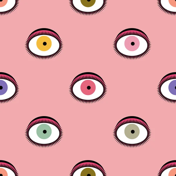 Seamless pattern with eyes. — Stock Vector