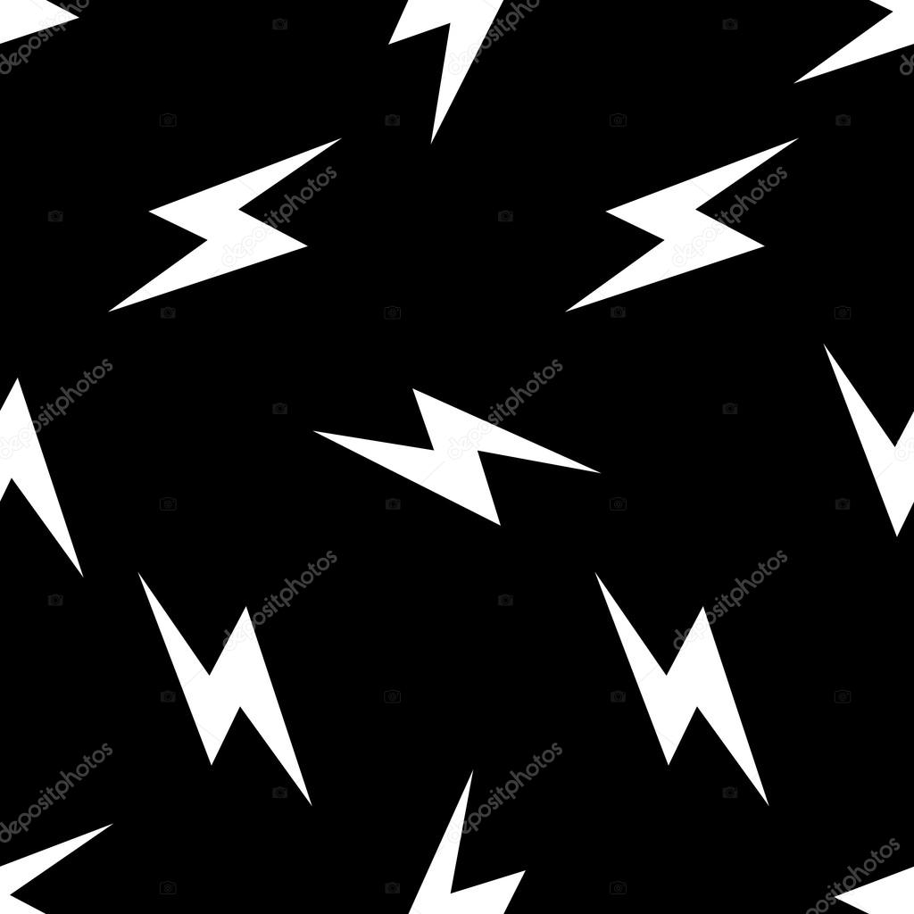 Seamless   Pattern with Lightning  vector illustration.