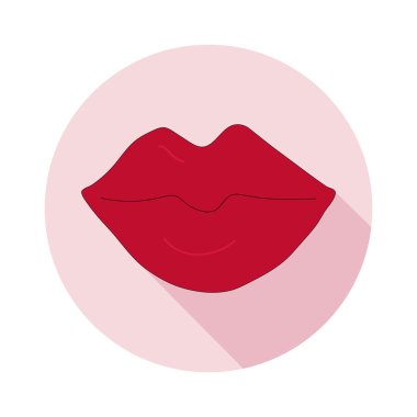Kırmızı dudaklar simgesi