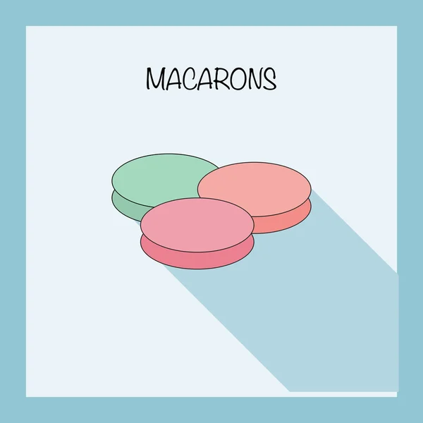 Macarrones garabato icono — Archivo Imágenes Vectoriales