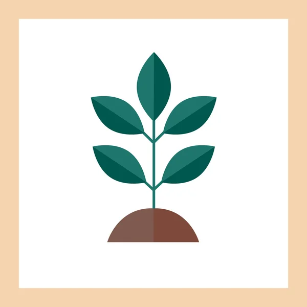 Linda planta de cultivo — Vector de stock