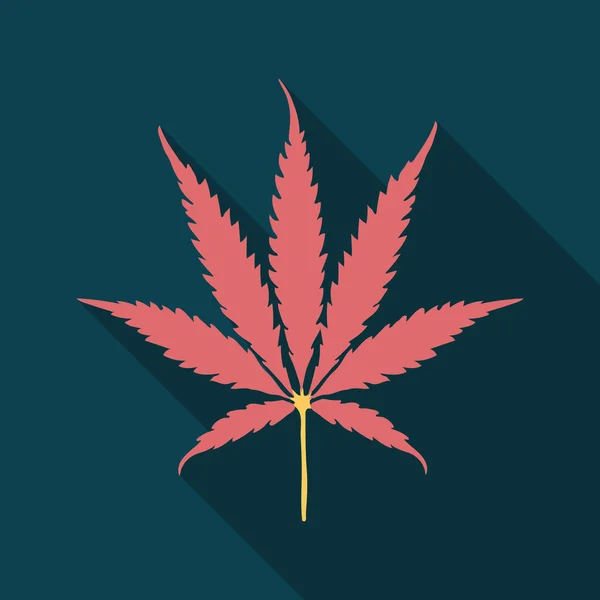 Naadloze patroon met cannabis — Stockvector