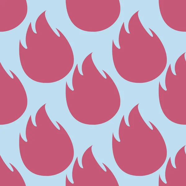 Feuer Flammen nahtlose Muster — Stockvektor
