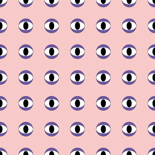 Sømløst mønster med øyne . – stockvektor