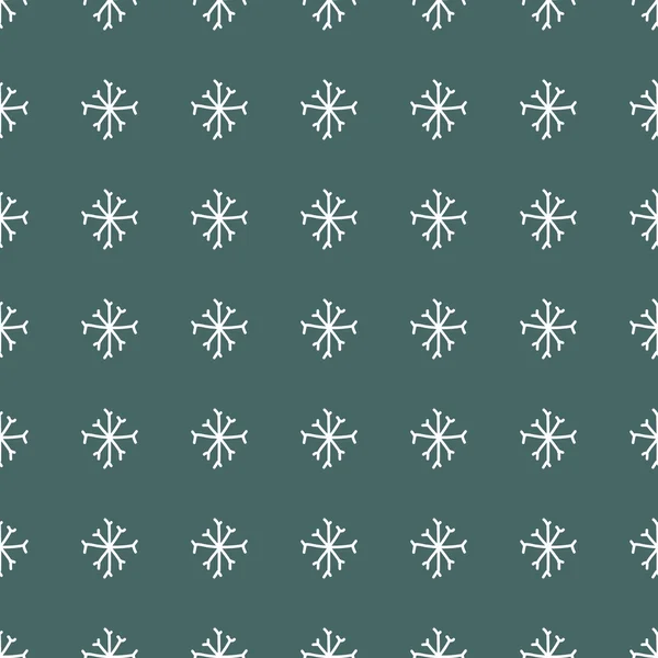 Winter patroon met sneeuwvlokken — Stockvector