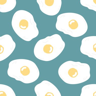 Sorunsuz doku kızarmış yumurta.