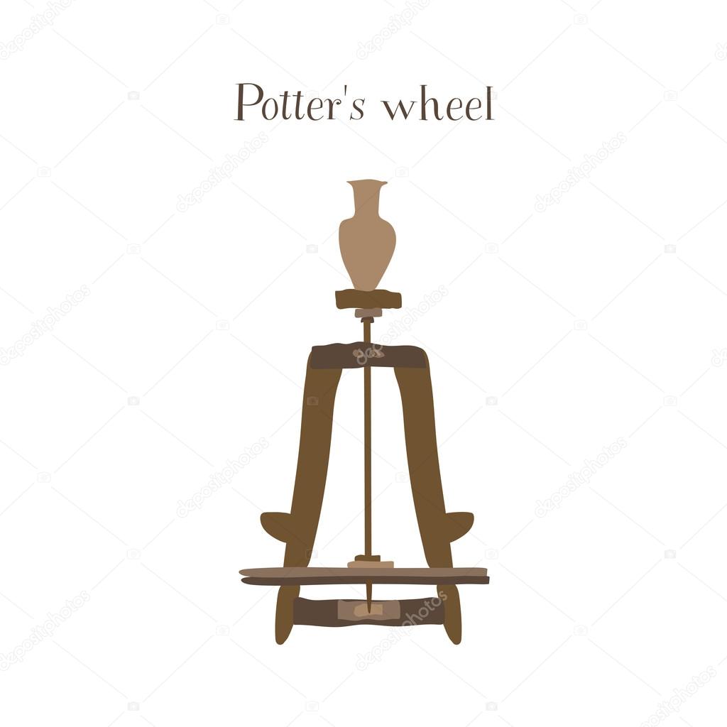 potter's wheel illustration