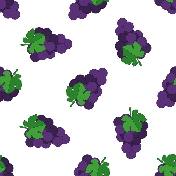 Racimos de uvas patrón — Vector de stock