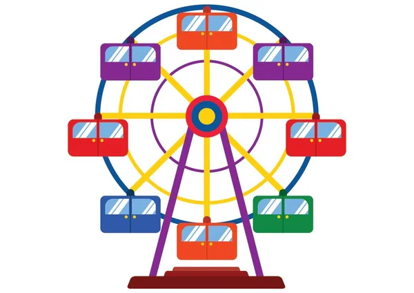 Circus Wheel Carnaval Whell Clipart Illustration Vectorielle Carnaval Whell — Image vectorielle
