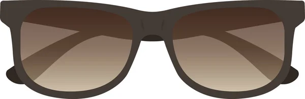 Braune Sonnenbrille Braune Linse — Stockvektor