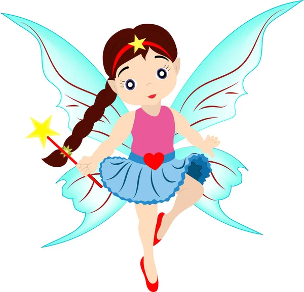 Vektor Illustration Der Cartoon Fairy — Stockvektor