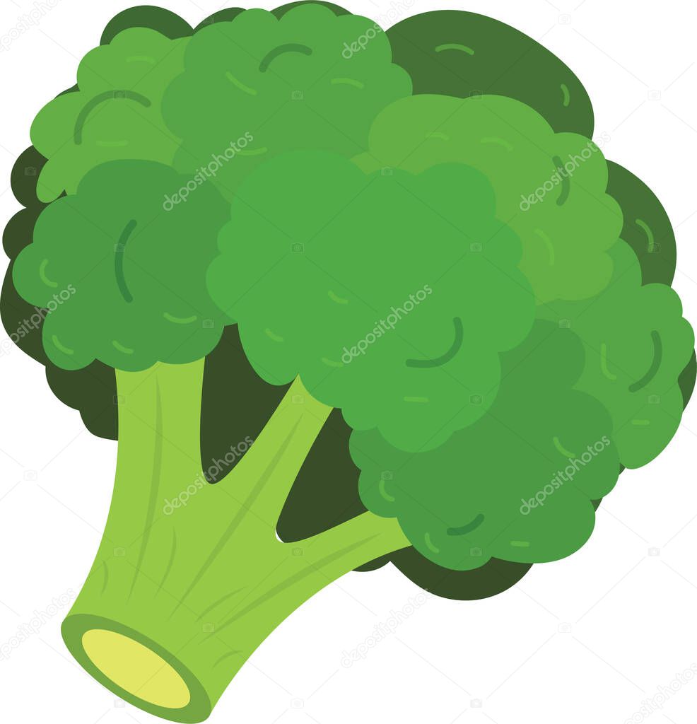 Clipart Vector Green Broccoli