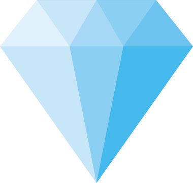 Mavi Elmasın Vektör İllüstrasyonu