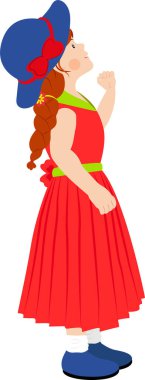 Şirin küçük kız şapkası.