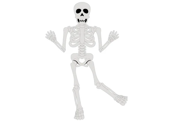 Tančící Kostlivec Legrační Clipart Skeleton — Stockový vektor