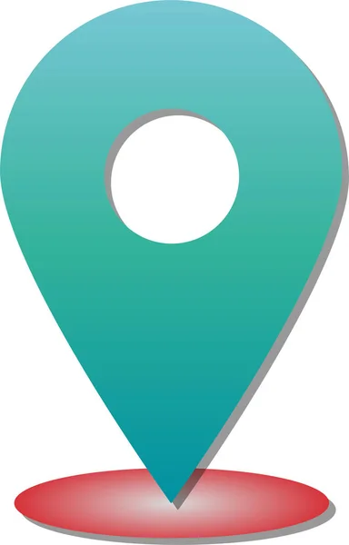 Ikoon Gps Locatie Symbool — Stockvector