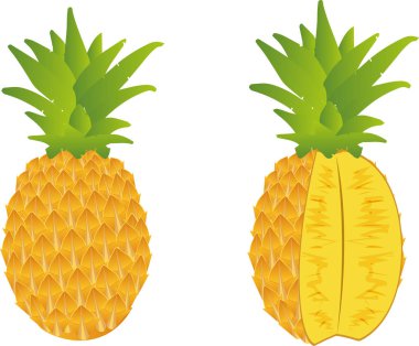 Ananas ve tatlı ananas.
