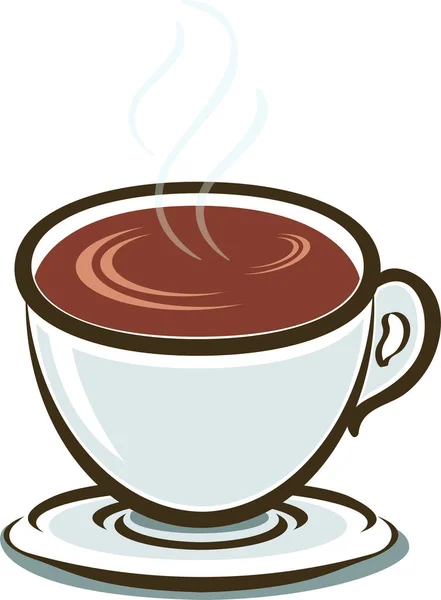 Kahve Fincanının Vektör Çizimi — Stok Vektör