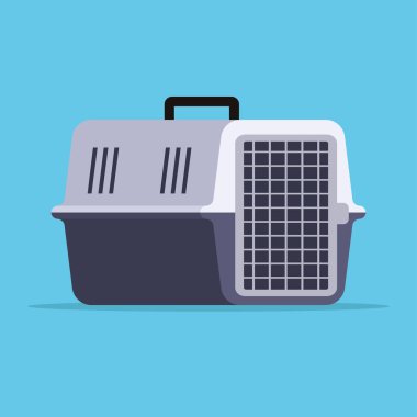 Düz stil hayvanlar için plastik taşıyıcı