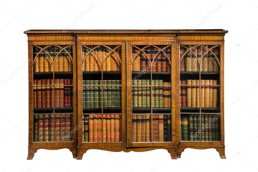 boekenkast kabinet antieke vintage met glazen deuren geïsoleerd op ... boekenkast kabinet antieke vintage met glazen deuren geïsoleerd op ...