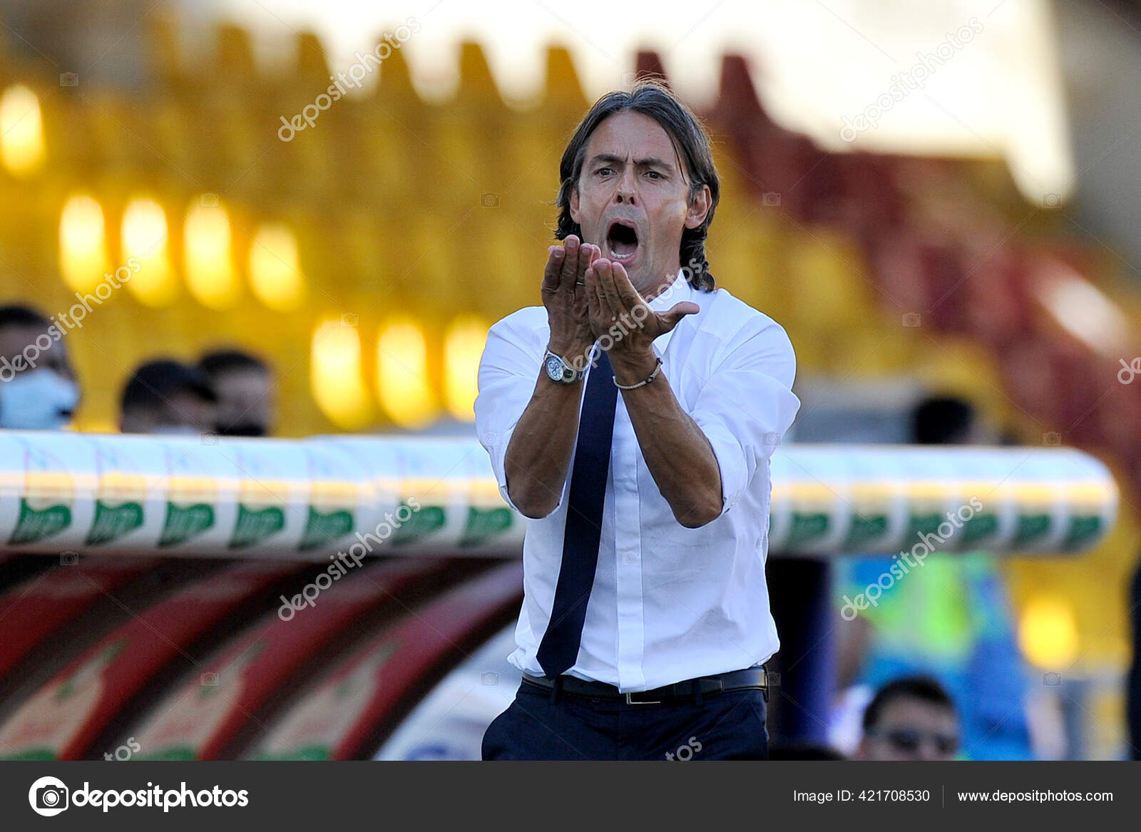 Campeonato Italiano Serie B Entre Benevento Vs Como Foto Editorial