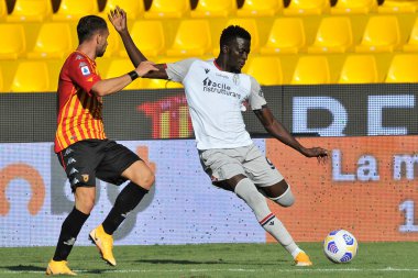 Bologna 'lı Musa Barrow, Benevento - Bologna 1-0 arasındaki İtalyan Serie A şampiyonası maçında Benevento' daki Ciro Vigorito Stadyumu 'nda oynandı..