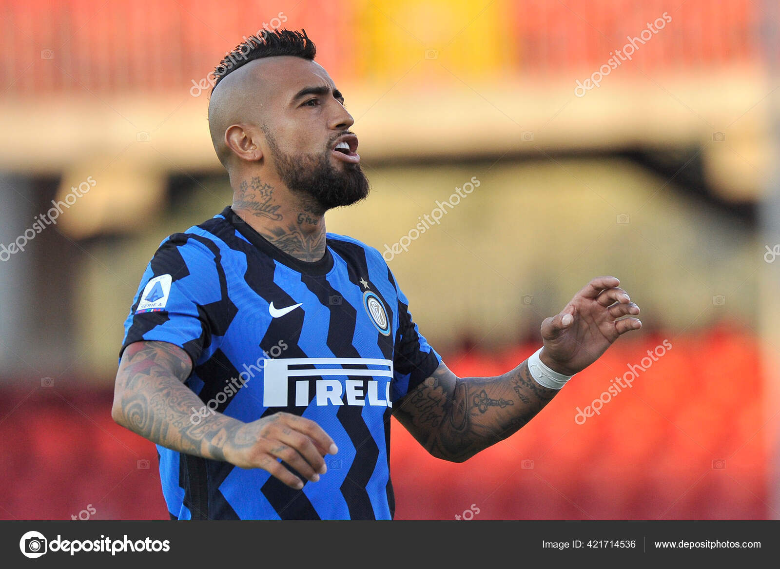 Campeonato Italiano Serie B Entre Benevento Vs Brescia Foto de