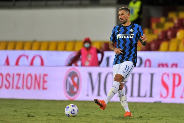 Inter 'li Aleksandar Kolarov, Benevento - Inter final maçı sırasında Benevento Vigorito Stadyumu' nda oynandı..