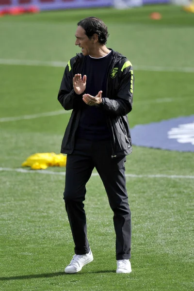 Alessandro Nesta Entrenador Frosinone Durante Partido Fútbol Italiano Serie Frosinone —  Fotos de Stock