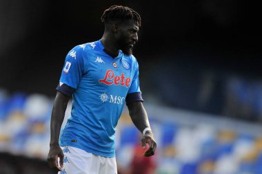 Napoli 'li Timou Bakayoko, Napoli' deki San Paolo Stadyumu 'nda oynanan Napoli-Atalanta maçının son maçı olan 4-1 arasında oynanan İtalya Ligi SerieA maçında.