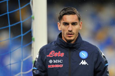 Napoli 'li Alex Meret, Napoli ile Ceneviz arasındaki İtalya SerieA şampiyonluğu maçında Napoli' deki San Paolo Stadyumu 'nda oynanan maçın son maçı 6-0' dı..