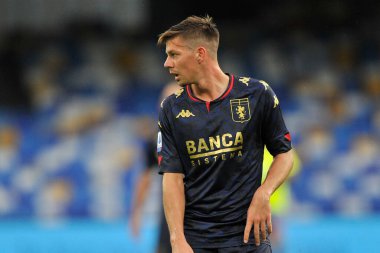 Cenova 'lı Miha Zajc, Napoli ile Ceneviz arasındaki İtalya SerieA şampiyonası maçında Napoli-Ceneviz maçı 6-0, Napoli' deki San Paolo Stadyumu 'nda oynandı..